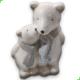 Ursinho Abraçado Carinho Polar Natal Decorativo Com Cachecol